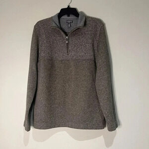 Van Heusen Flex‎  1/4 Zip Sweater Fleece Mens Size Medium Long Sleeve